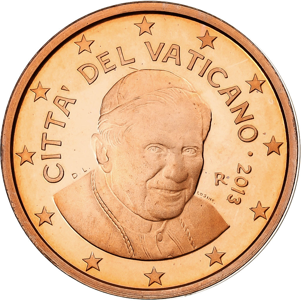 VATIKÁN,
Benedikt XVI.,
2 euro centy
