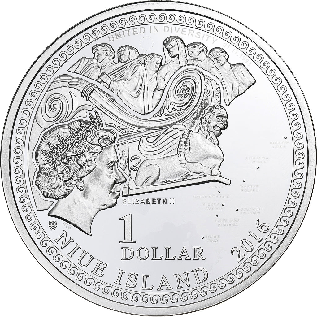 Niue,
Evropa,
1 dolar