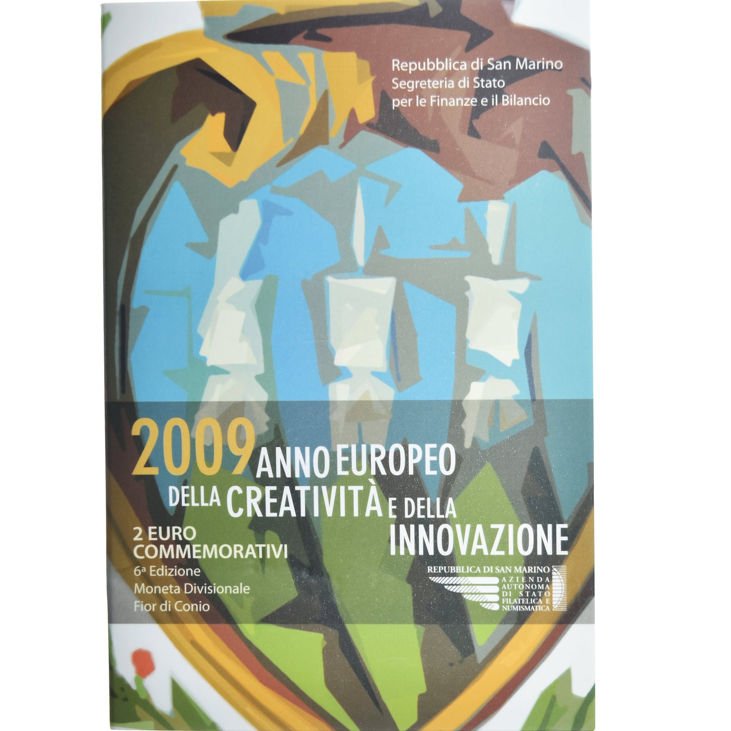 San Marino,
2 eura,
année européenne de la creativité