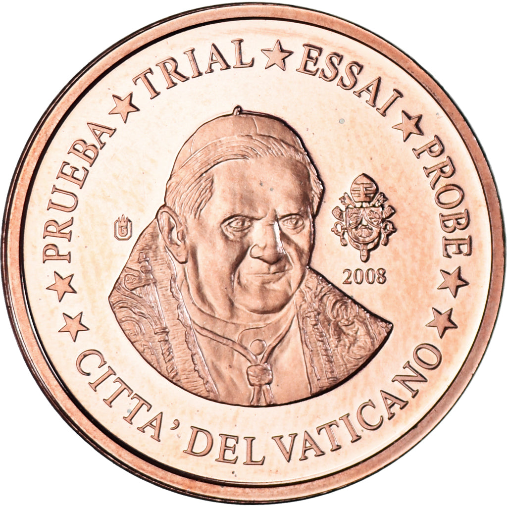 Vatikán,
2 euro centy,
2008