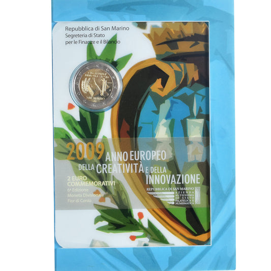 San Marino,
2 eura,
Année de la création et de l'innovation