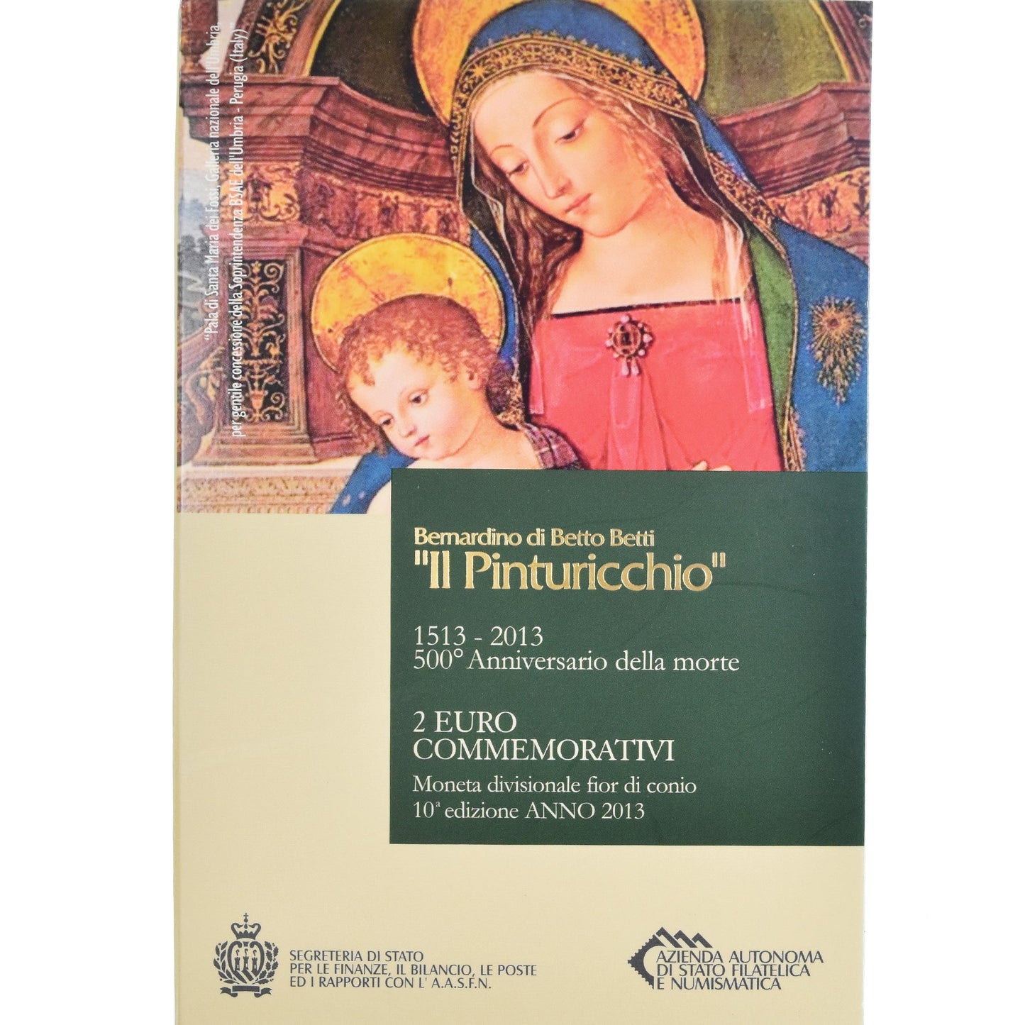 San Marino,
2 eura,
Il Pinturicchio