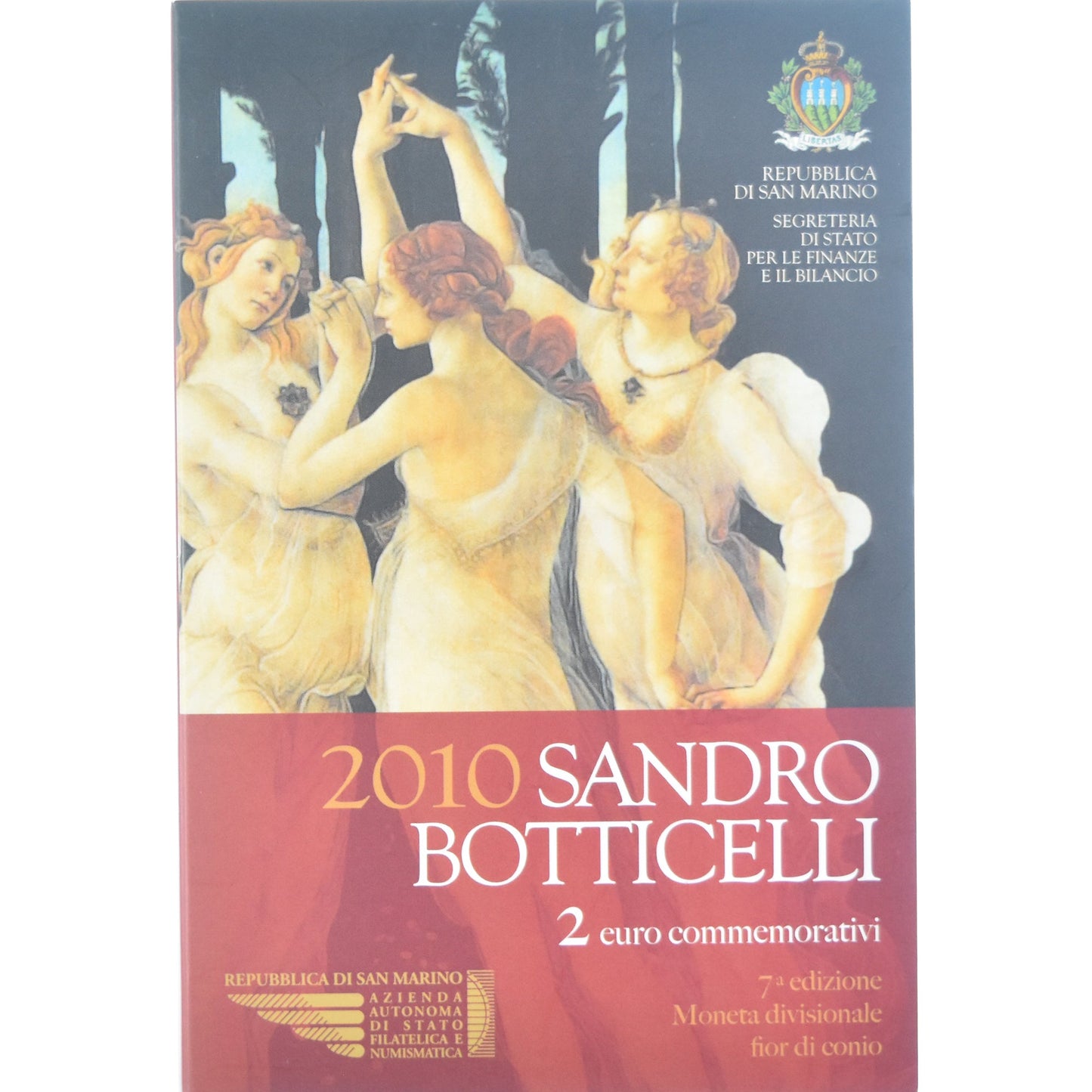 San Marino,
2 eura,
Sandro Botticelli