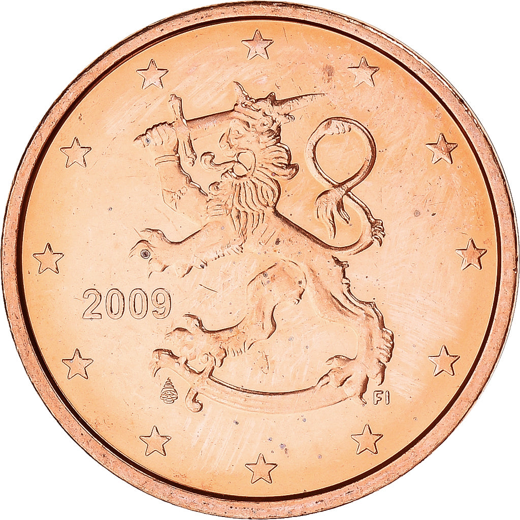 Finsko,
2 euro centy,
2009