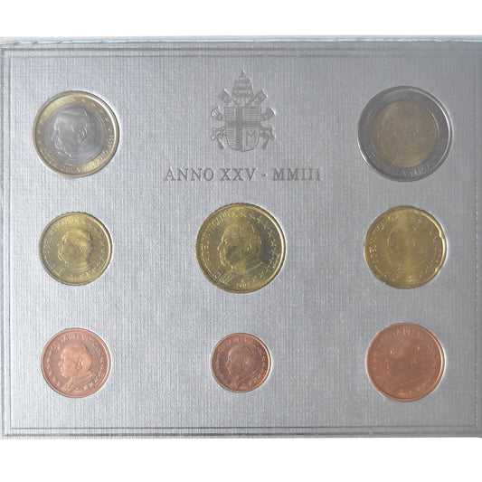 Vatikán,
Jean-Paul II,
1 cent až 2 eura