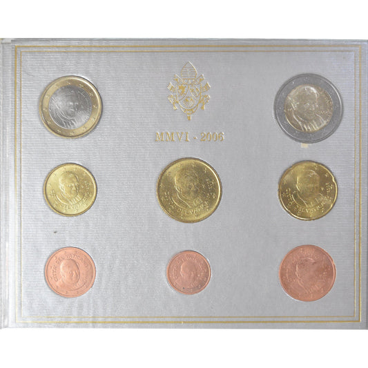 Vatikán,
1 cent až 2 eura,
euro set