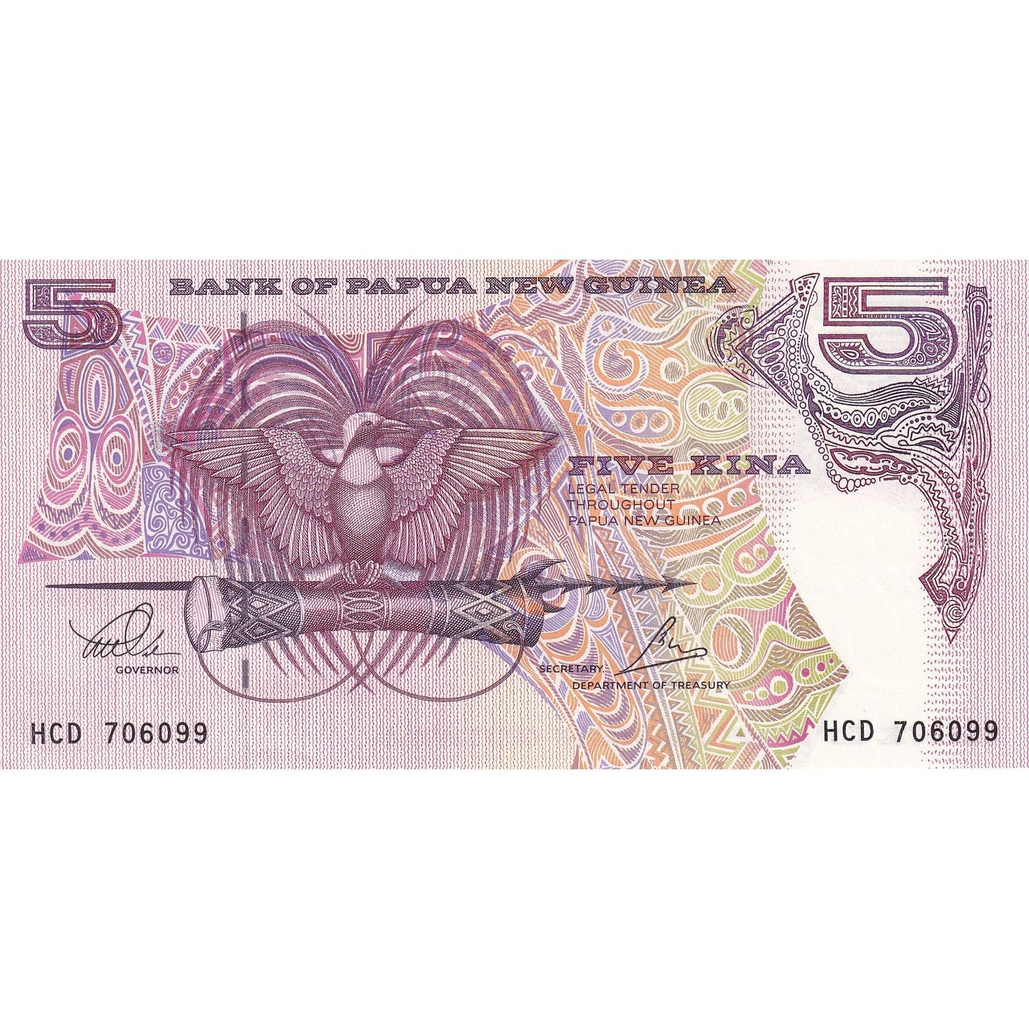 Bankovka,
Papua Nová Guinea,
5 Čína
