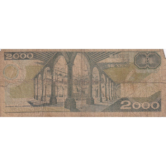 Bankovka,
Mexiko,
2000 pesos