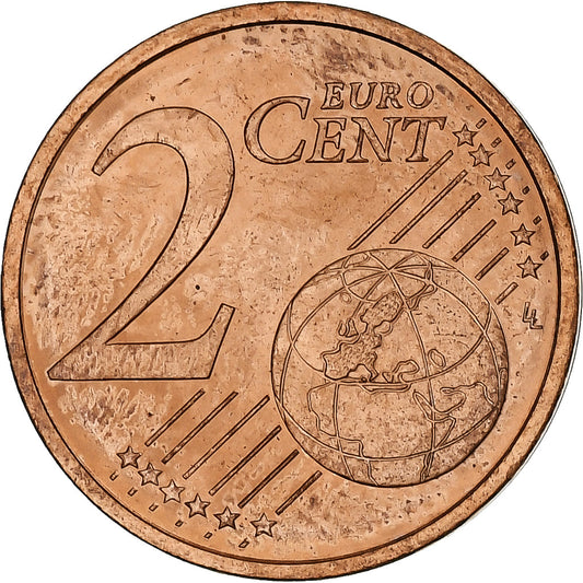 Řecko,
2 euro centy,
2002