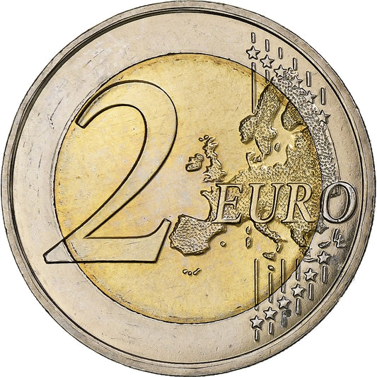 Francie,
2 eura,
Růže 25e Anniversaire du ruban