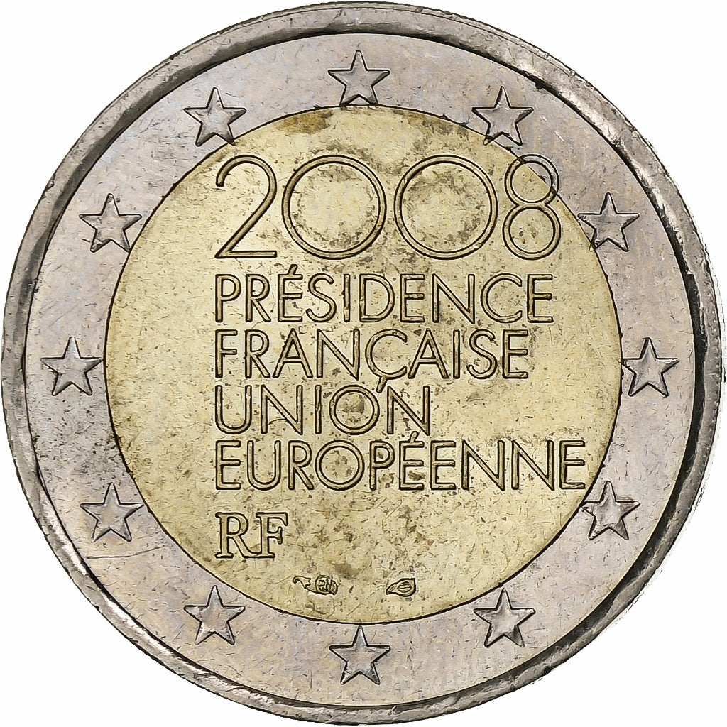 Francie,
2 eura,
Předsednictvo francouzské unie v Evropě