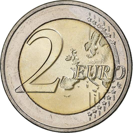 Lucembursko,
2 eura,
150 ans de la Constitution