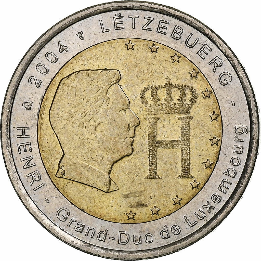 Lucembursko,
2 eura,
Lucemburský velkovévoda