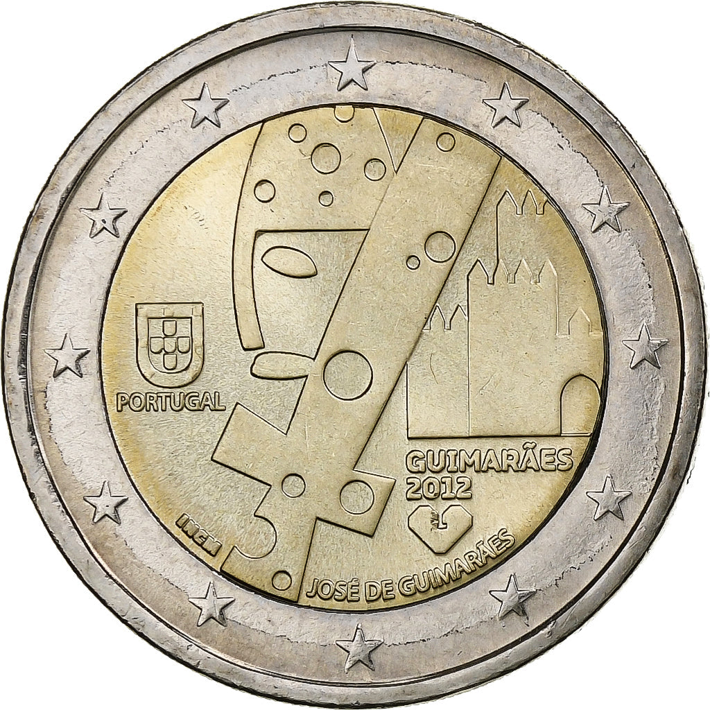 Portugalsko,
2 eura,
Guimaraes
