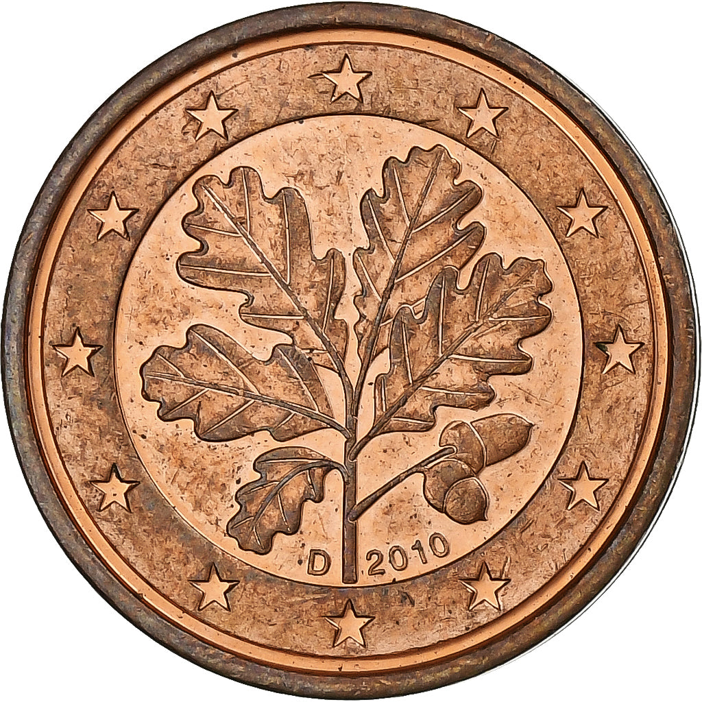 NĚMECKO - FEDERÁLNÍ REPUBLIKA,
2 euro centy,
2010