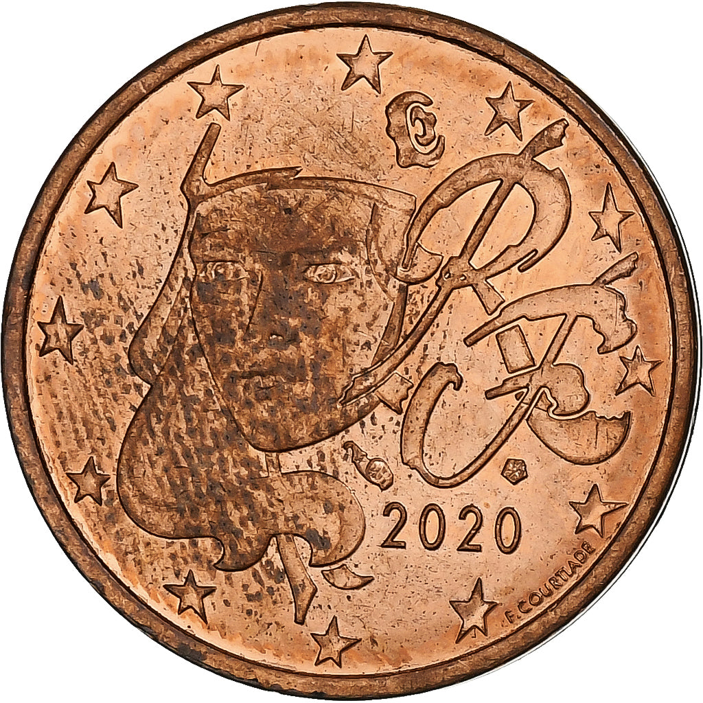Francie,
2 euro centy,
2020