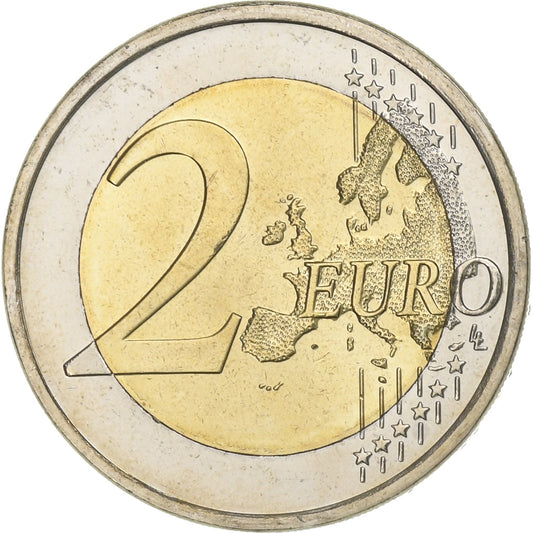 Finsko,
2 eura,
30 ans Drapeau européen