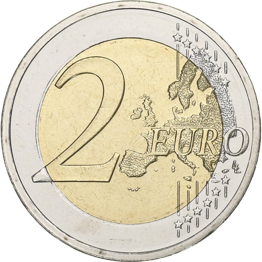 Řecko,
2 eura,
30 ans Drapeau européen