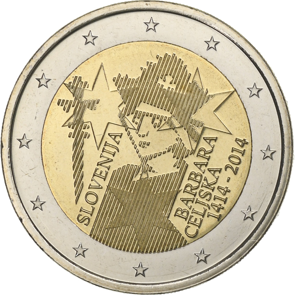 Slovinsko,
2 eura,
Barbara Celiska
