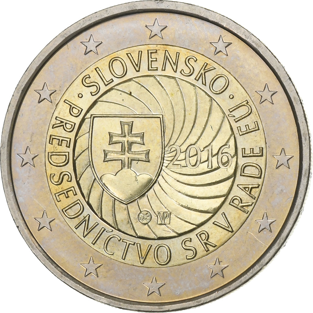 Slovensko,
2 eura,
2016