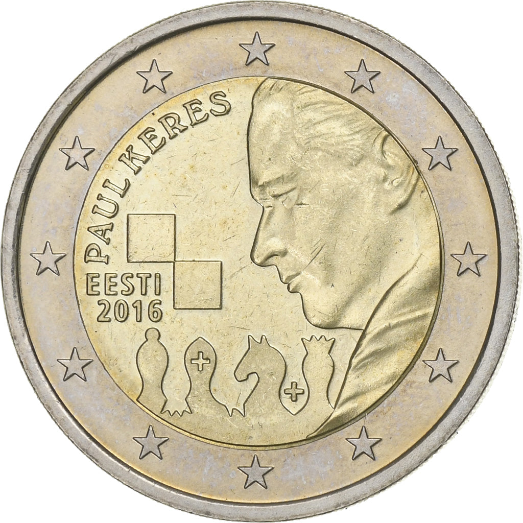 Estonsko,
2 eura,
Paul Keres