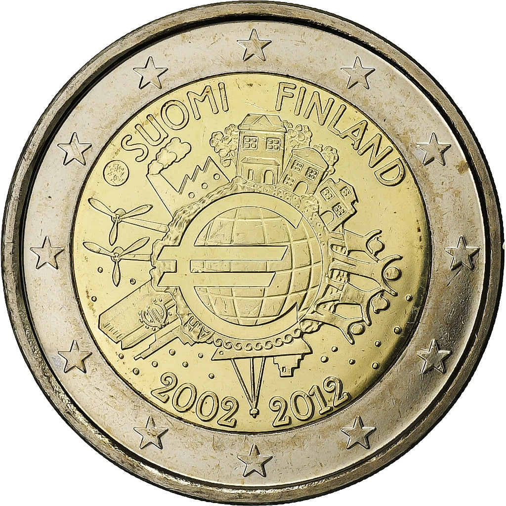 Finsko,
ražení euromincí,
10. výročí