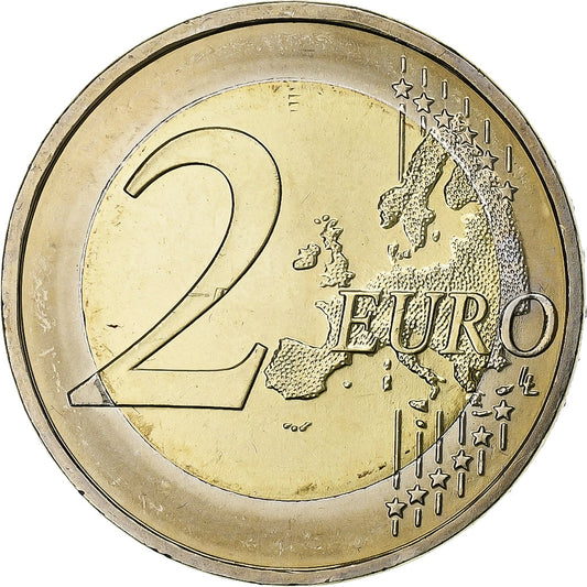 Německo,
2 eura,
Vlajka