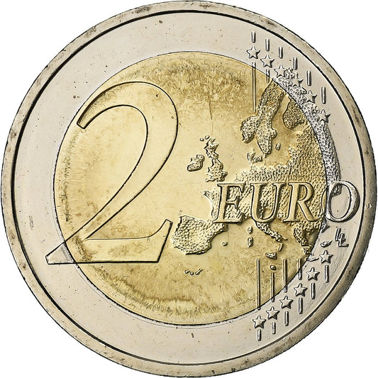 NĚMECKO - FEDERÁLNÍ REPUBLIKA,
2 eura,
Drapeau européen