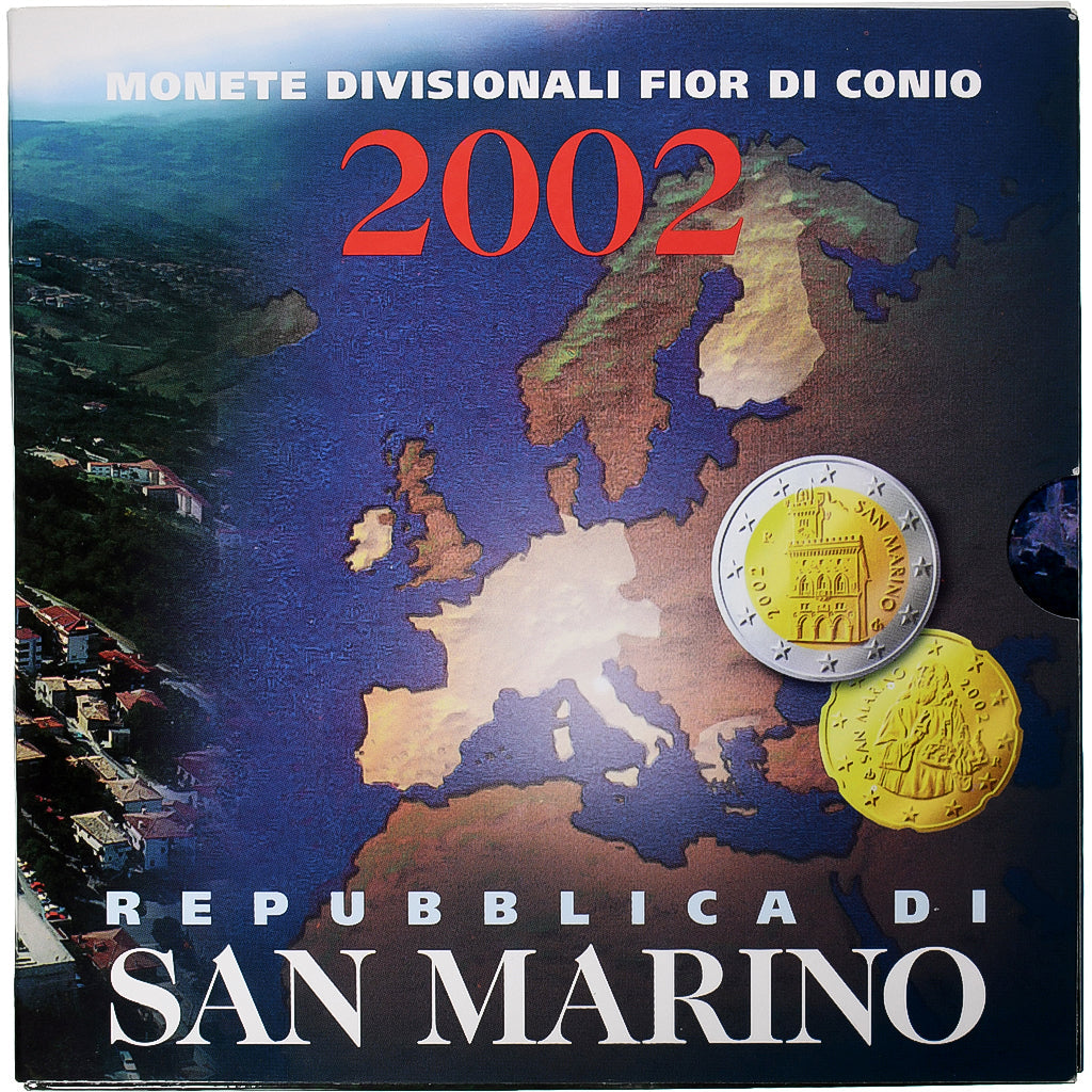 San Marino,
Sada 1 ct. - 2 eura,
FDC