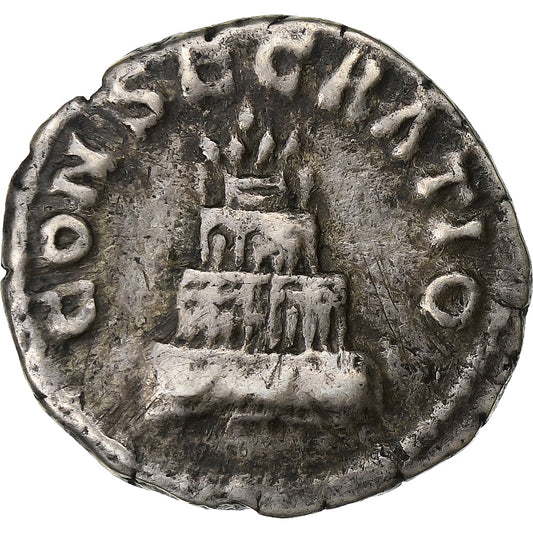 Divus Antoninus Pius,
denár,
161