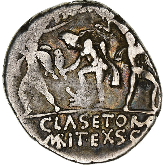 Sextus Pompey,
denár,
37-36 před naším letopočtem