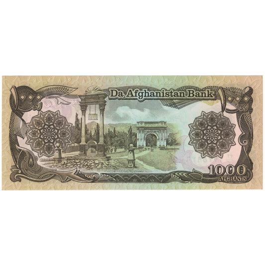 Bankovka,
Afghánistán,
1000 Afghánců