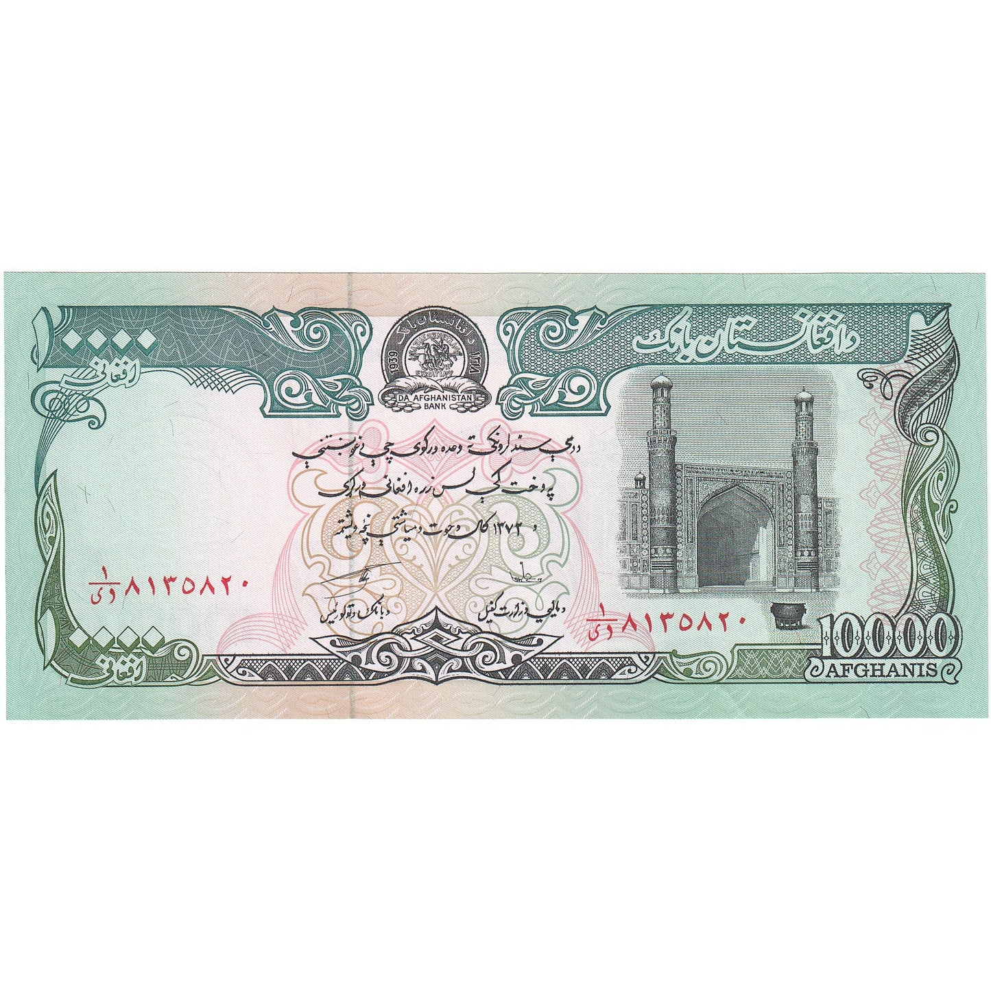 Afghánistán,
10,
000 Afghánců