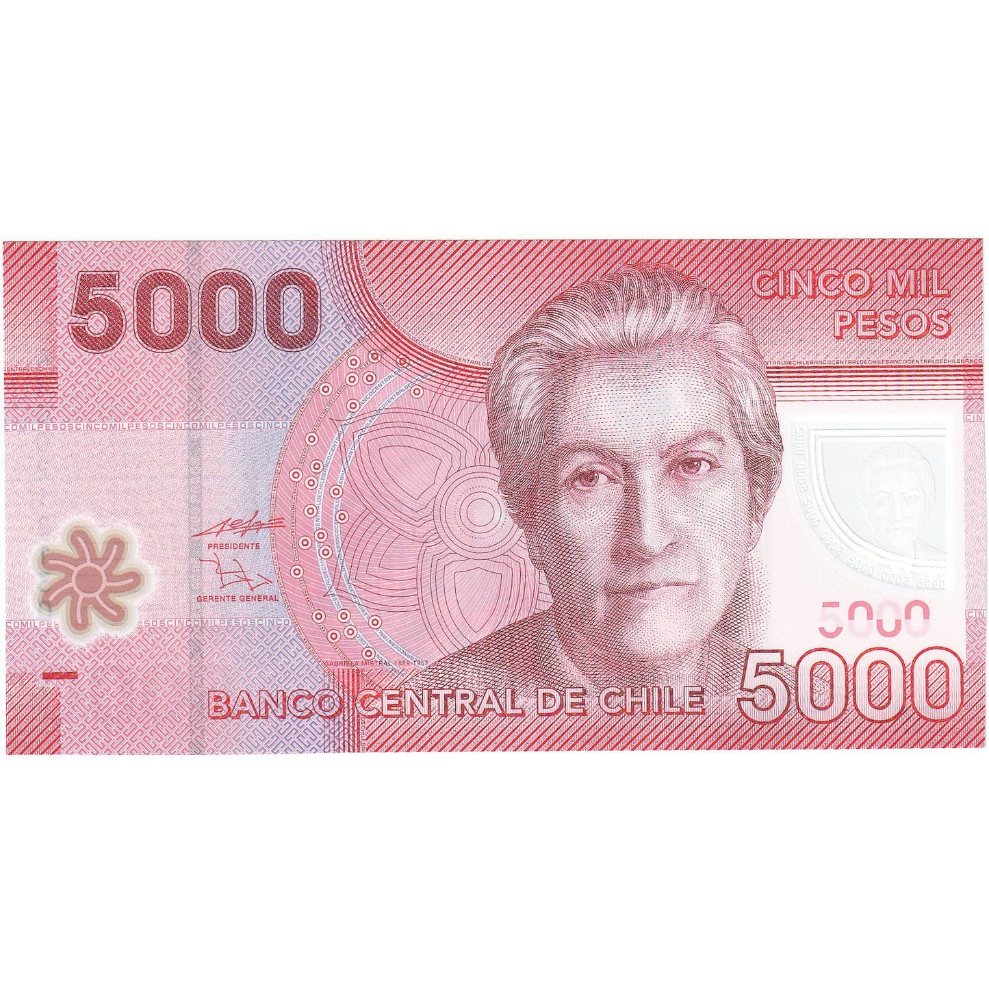 Chile,
5000 pesos,
2009