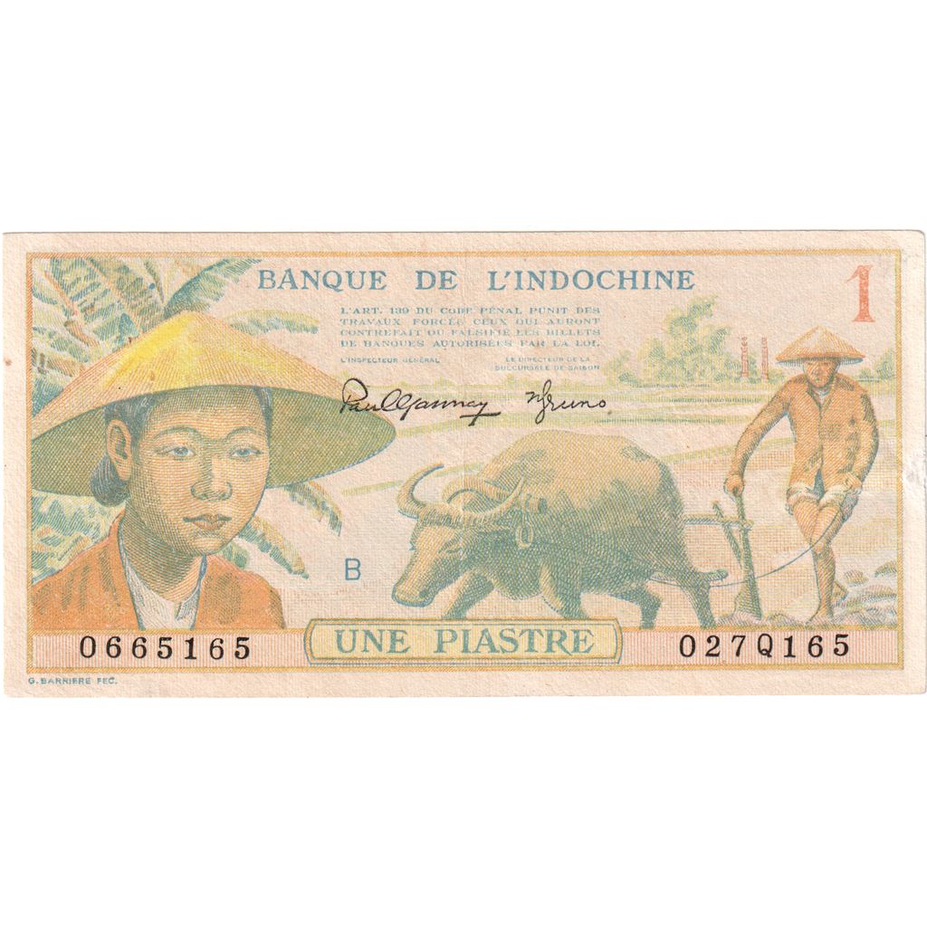 FRANCOUZSKÁ INDO-ČÍNA,
1 Piastre,
1949
