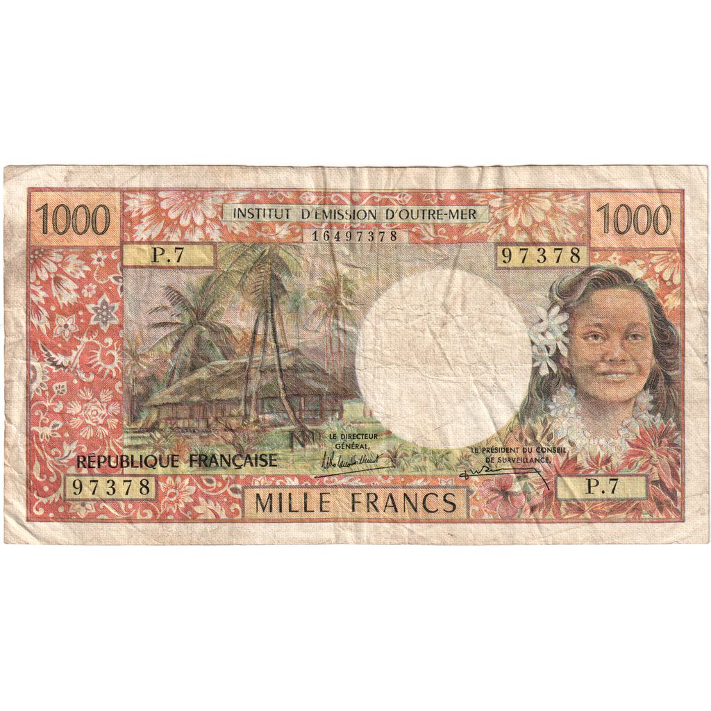 Tahiti,
1000 franků,
1985