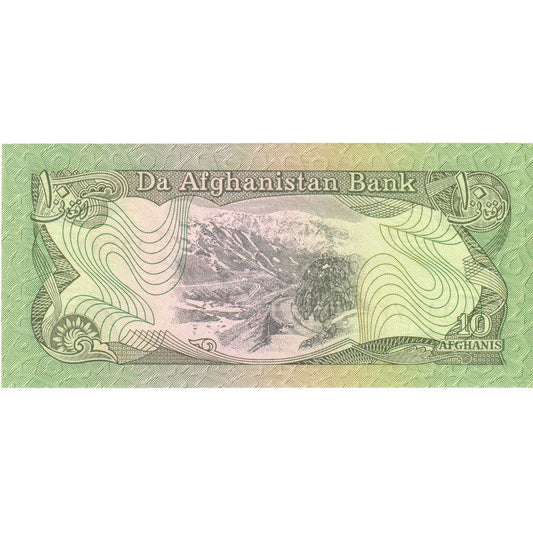 Afghánistán,
10 Afghánců,
UNC(65–70)