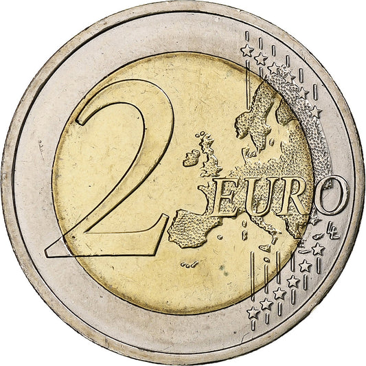 Portugalsko,
2 eura,
250 ans de la monnaie
