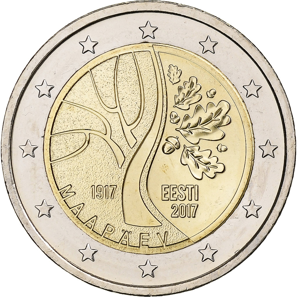 Estonsko,
2 eura,
Cesta proti nezávislosti