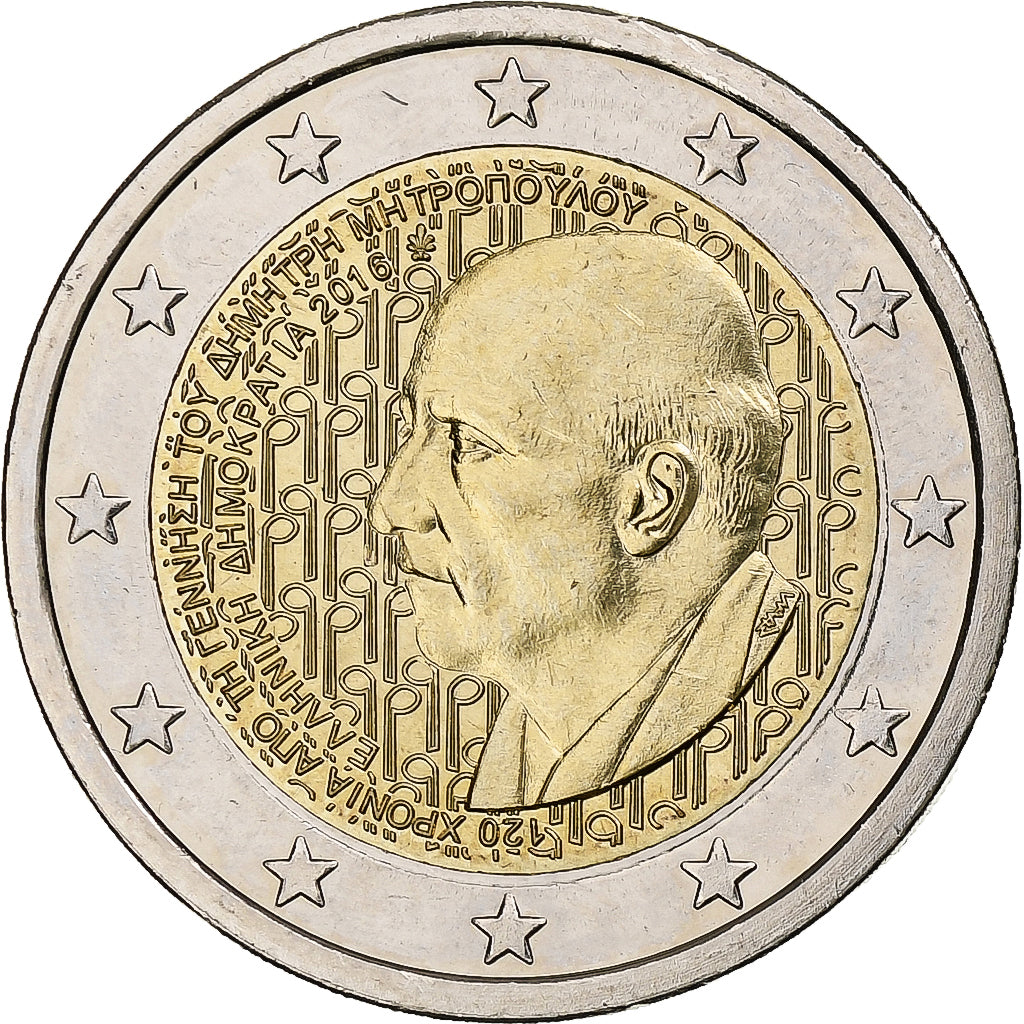 Řecko,
2 eura,
Dmitrij Mitropoulos