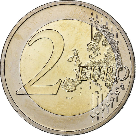 Lotyšsko,
2 eura,
30 ans Drapeau européen