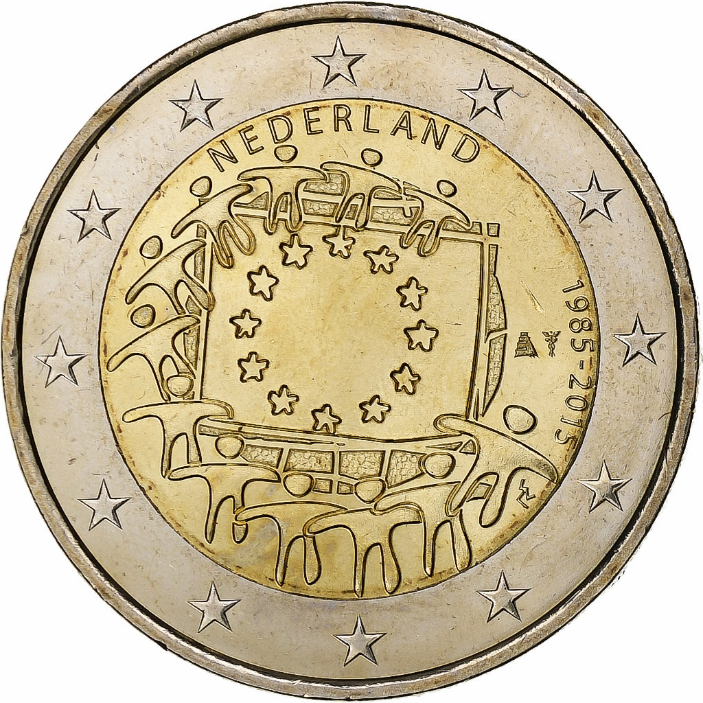 Nizozemí,
2 eura,
2015