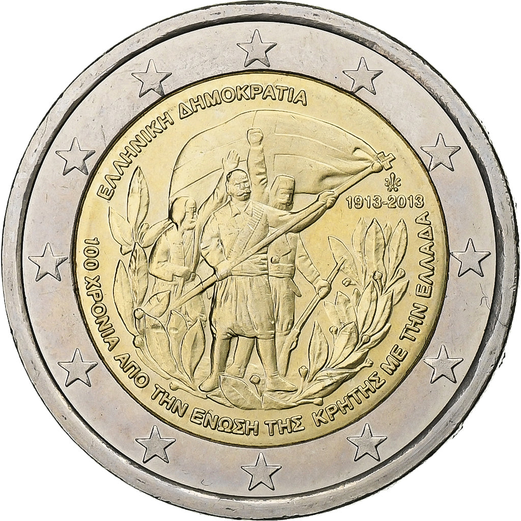 Řecko,
2 eura,
2013