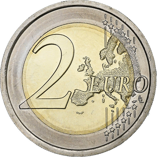 Itálie,
2 eura,
Leonardo Da Vinci