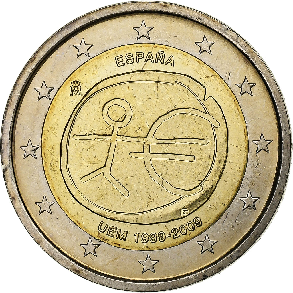 Španělsko,
2 eura,
UEM