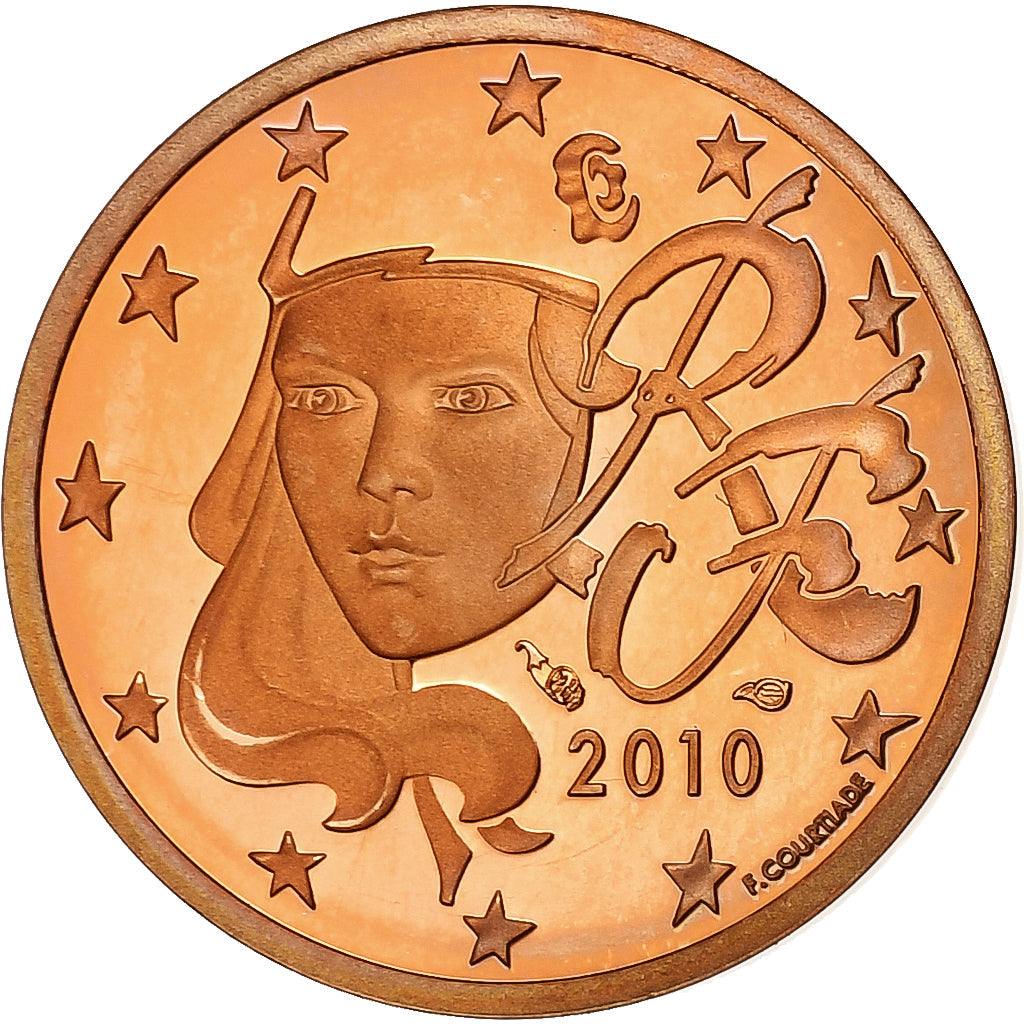 Francie,
2 euro centy,
2010