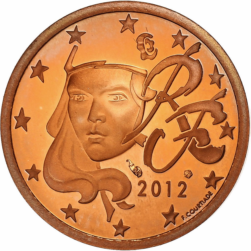Francie,
2 euro centy,
2012