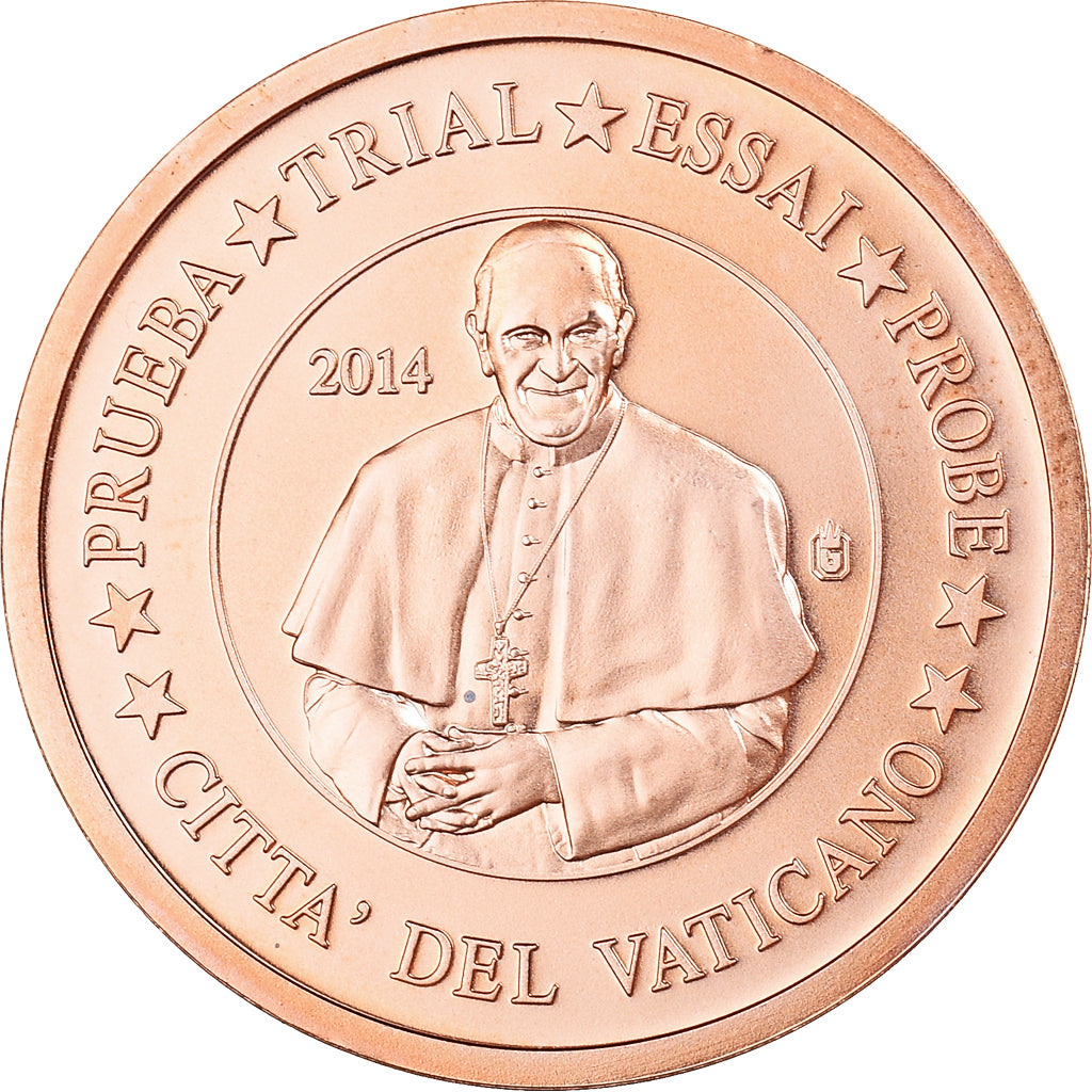 Vatikán,
2 euro centy,
2014