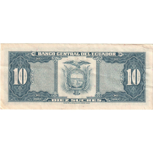 Ekvádor,
10 Sucres,
1982