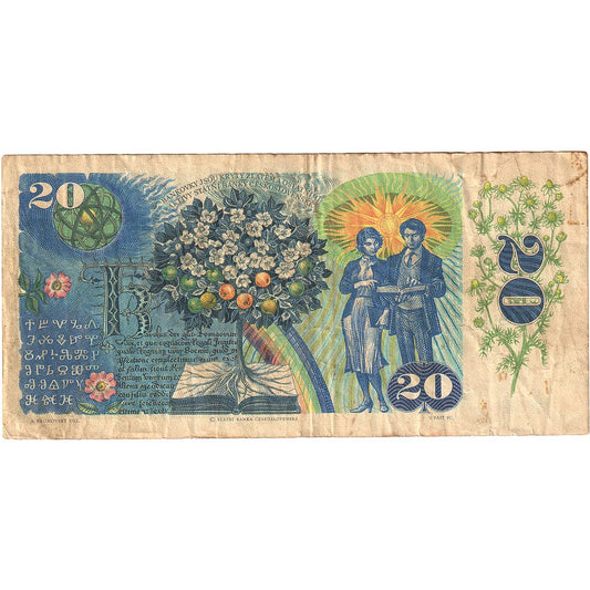 Československo,
20 korun,
1988